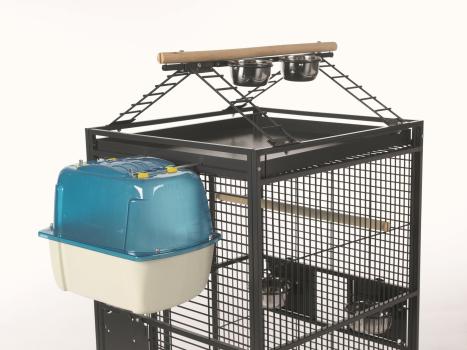 Papageien Badewanne - XL Badehaus für große Vögel z.B. Graupapagei, Kakadu, Großsittiche etc.